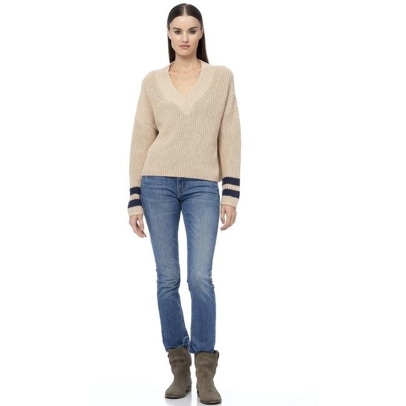NWT 360 Sweater Calluna V Neck Sweater - Picture 1 of 10